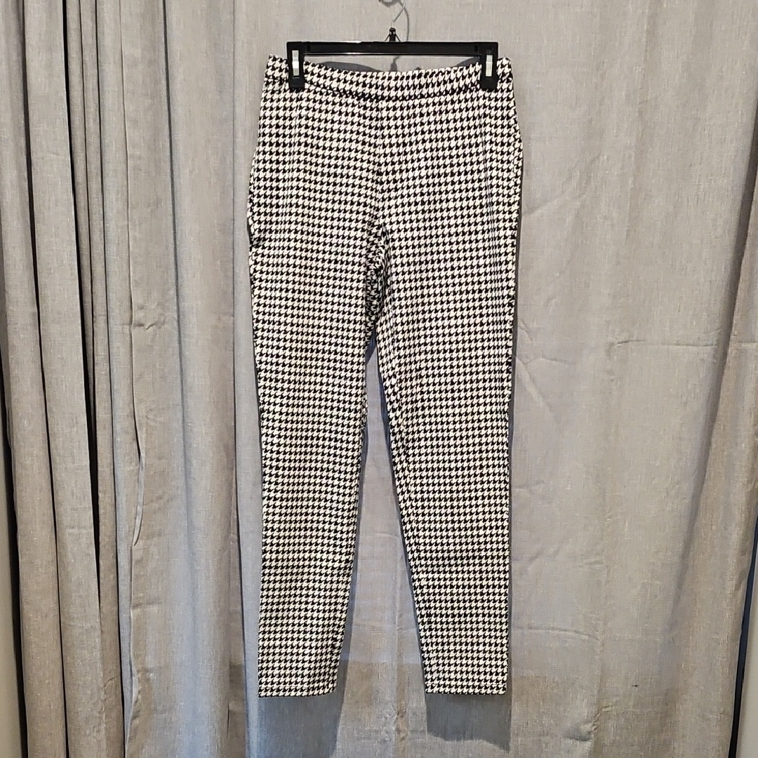 Isaac Mizrahi Black And White Pants Houndstooth Style